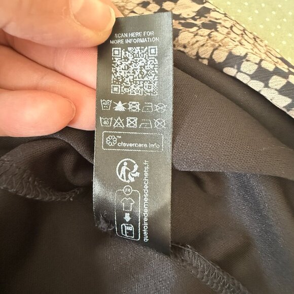 Women's 10 ASOS Design Chiffon Mini Dress with Tie Sleeve in Snake Print - Picture 10 of 10